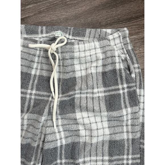 NWT Aerie Snowed In Fuzzy Jogger Plaid Pant Size XL Gray - Picture 2 of 5